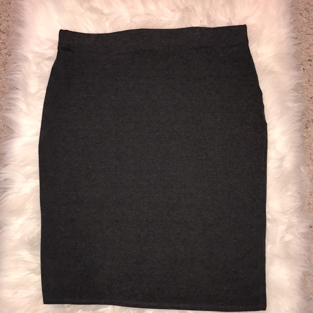 ❤️Dark Gray Stretchy Pencil Skirt